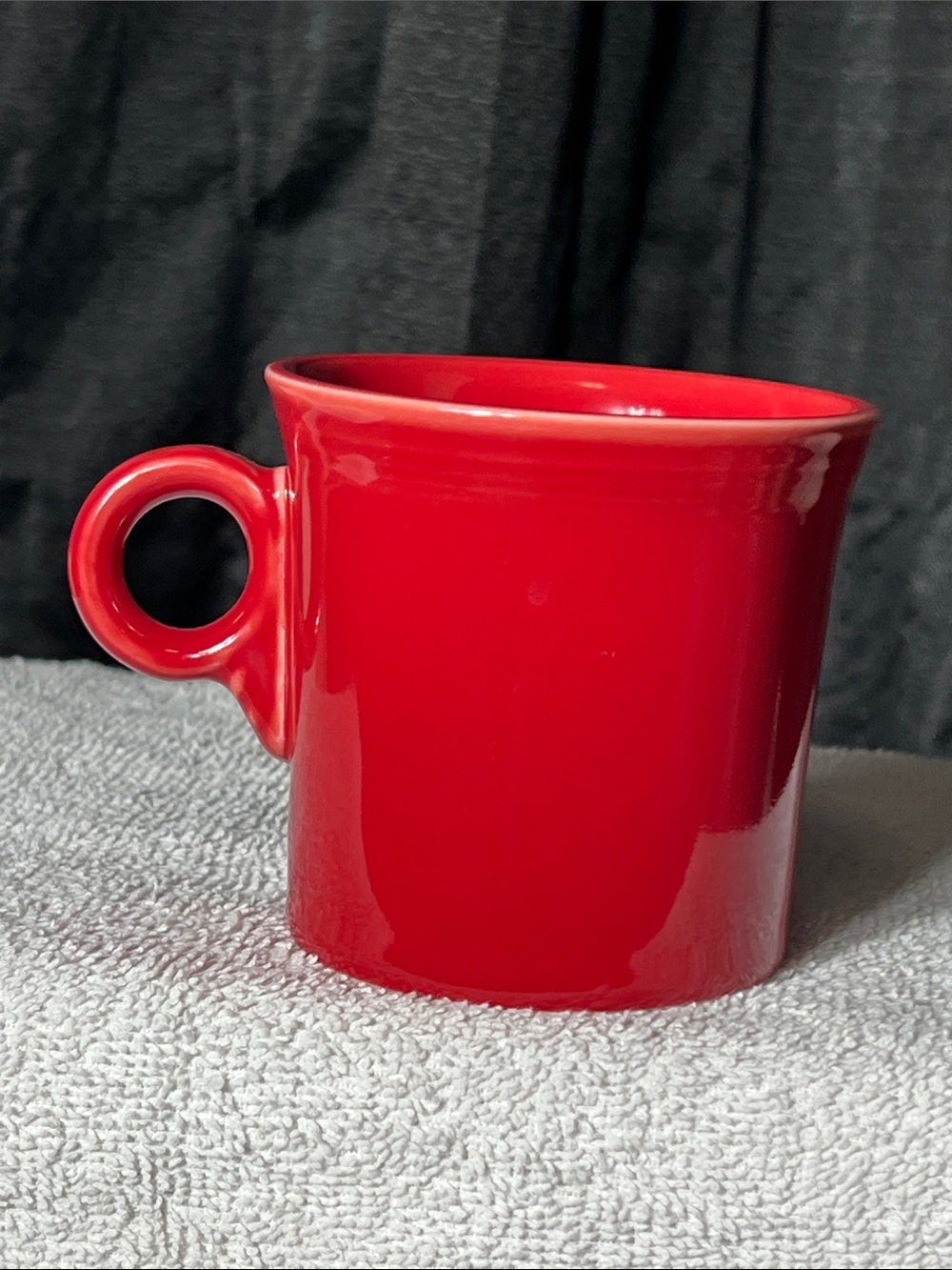 Fiestaware Vibrant Red Mug with Loop Handle - Picture 2 of 4